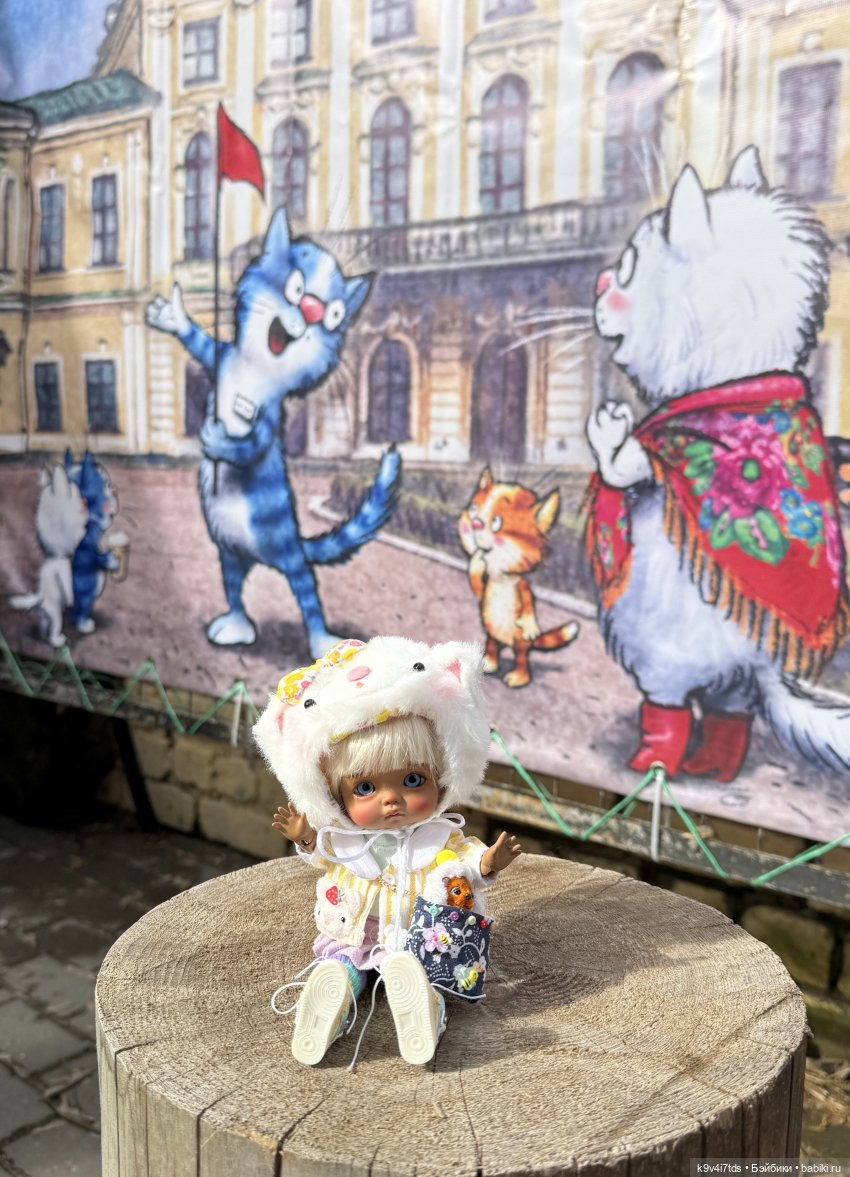 Агуша и котик Феликс гуляют по Твери | Бэйбики Агуша и котик Феликс гуляют по Твери