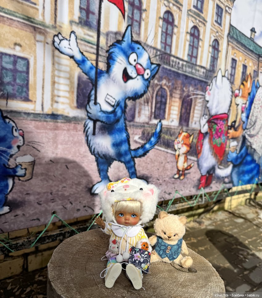 Агуша и котик Феликс гуляют по Твери | Бэйбики Агуша и котик Феликс гуляют по Твери