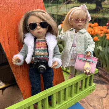 "Крутышки" на выставке тюльпанов