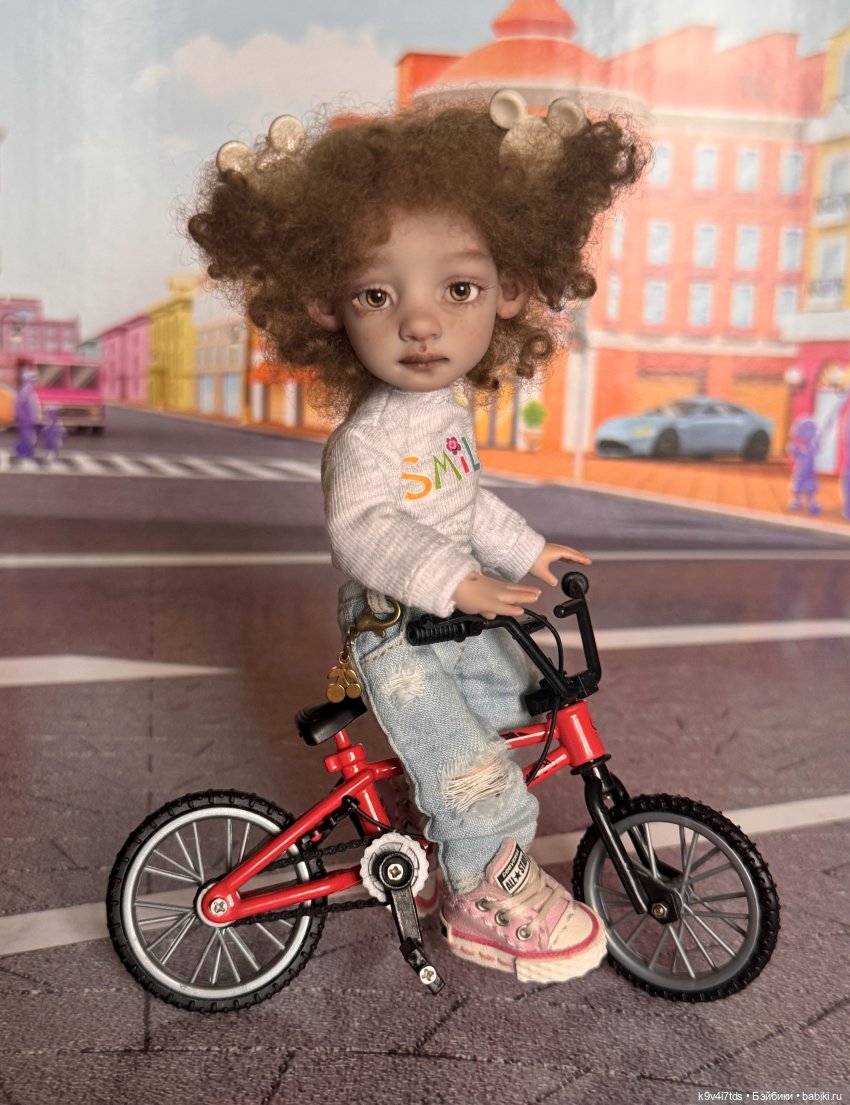 Лоло и велосипед — Авторские куклы BJD (БЖД) у нас дома: фото (фото 9)