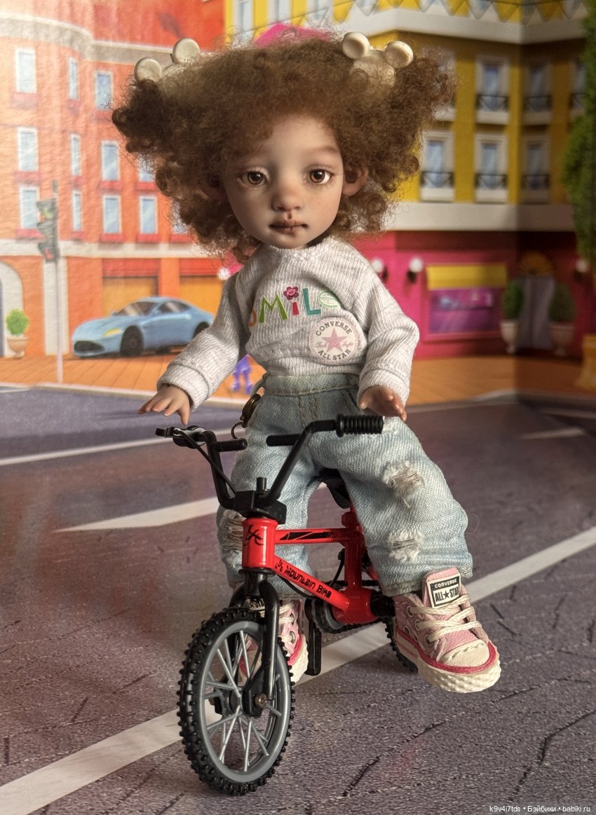 Лоло и велосипед — Авторские куклы BJD (БЖД) у нас дома: фото