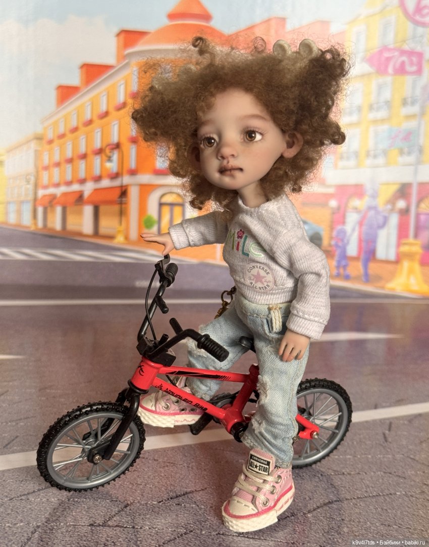 Лоло и велосипед — Авторские куклы BJD (БЖД) у нас дома: фото (фото 6)