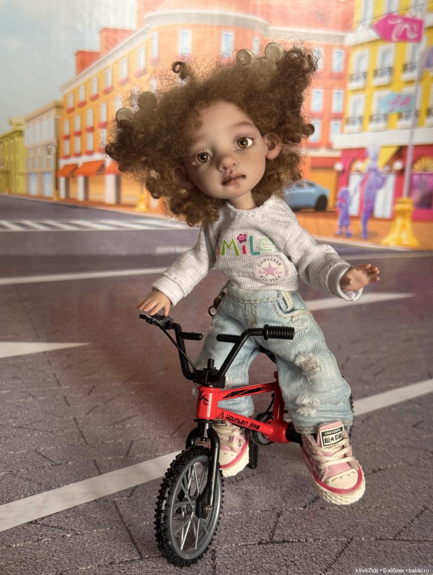 Лоло и велосипед — Авторские куклы BJD (БЖД) у нас дома: фото (фото 10)