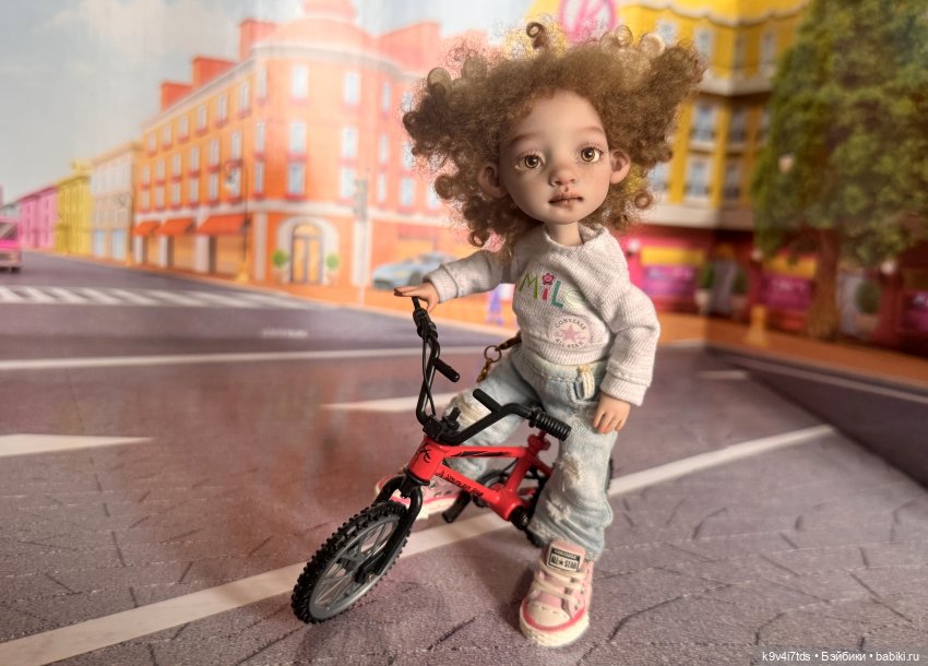 Лоло и велосипед — Авторские куклы BJD (БЖД) у нас дома: фото (фото 8)