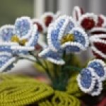 Фиалки из биссера