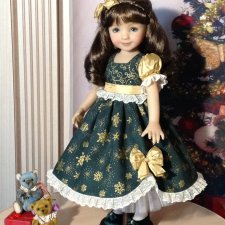 Новогодний наряд для куколки Эффнер