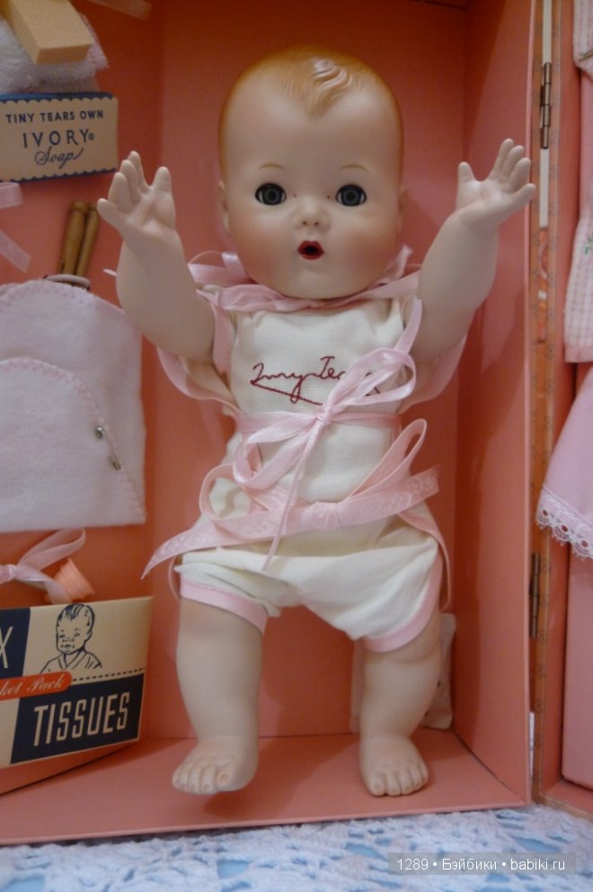 Уникальная куколка «Крошечные слезы» (Tiny Tears), точная копия куклы 1950-х гг