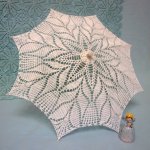Морозная свежесть для жаркого лета. Кружевной зонтик для куклы