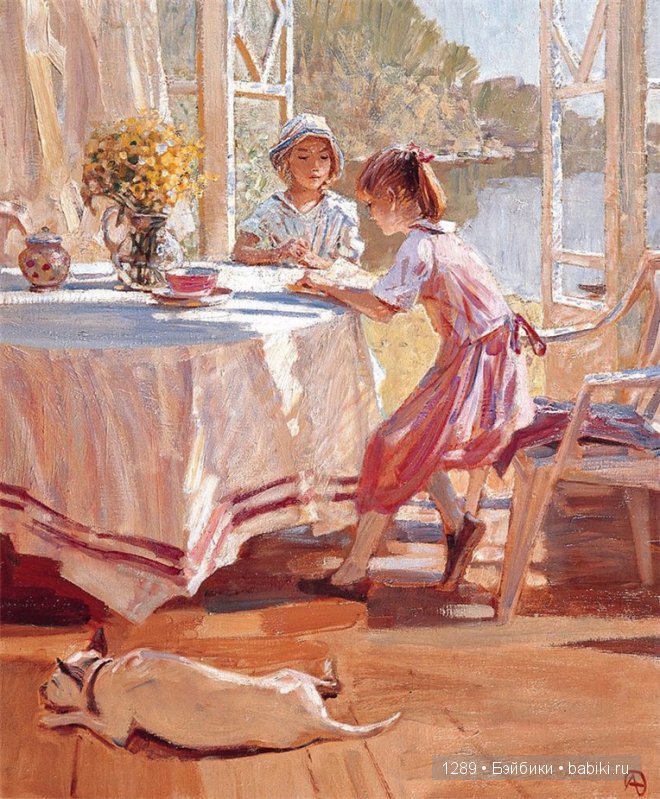 Дорога в детство. Работы разных художников с изображением детей