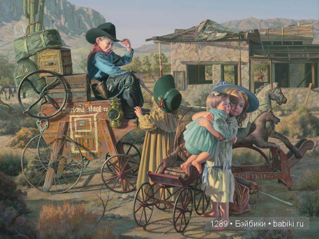 Улыбка ребенка понятна во всем мире. Художник Bob Byerley