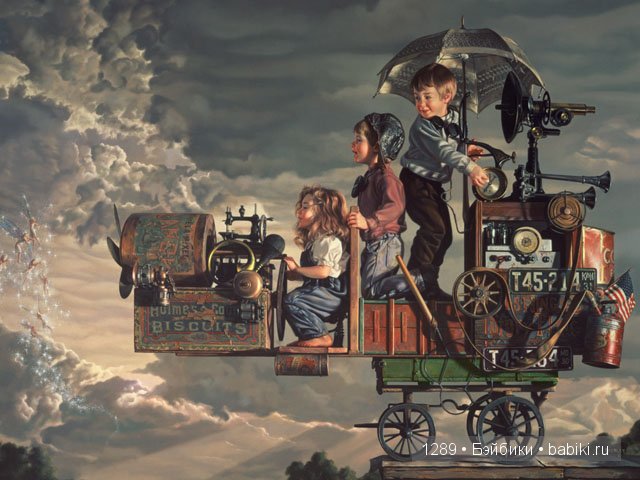 Улыбка ребенка понятна во всем мире. Художник Bob Byerley