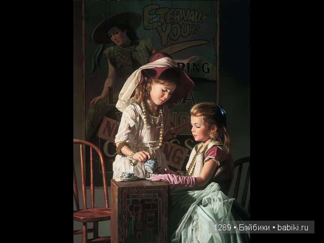 Улыбка ребенка понятна во всем мире. Художник Bob Byerley