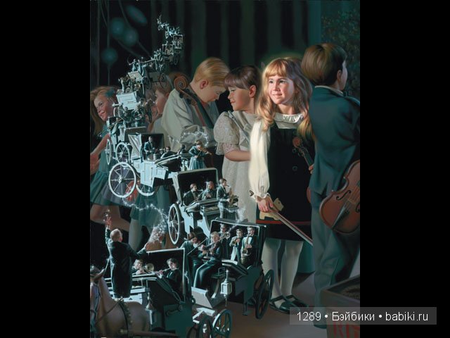 Улыбка ребенка понятна во всем мире. Художник Bob Byerley