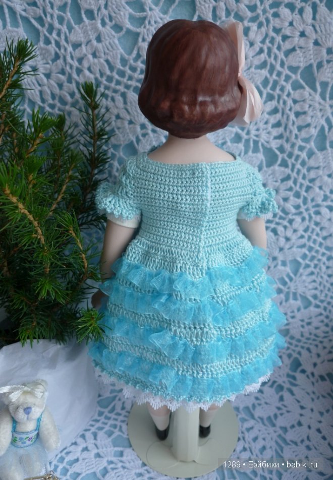 Платье для Полли. Фарфоровая кукла Polly от Fawn Zeller