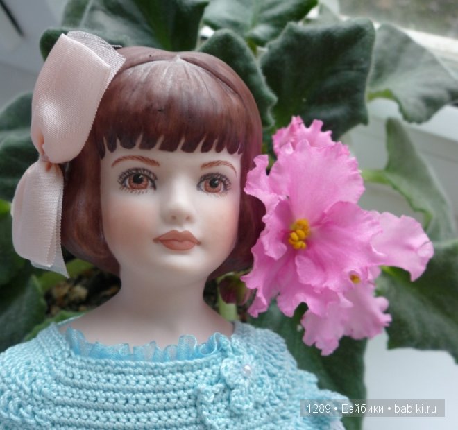 Платье для Полли. Фарфоровая кукла Polly от Fawn Zeller