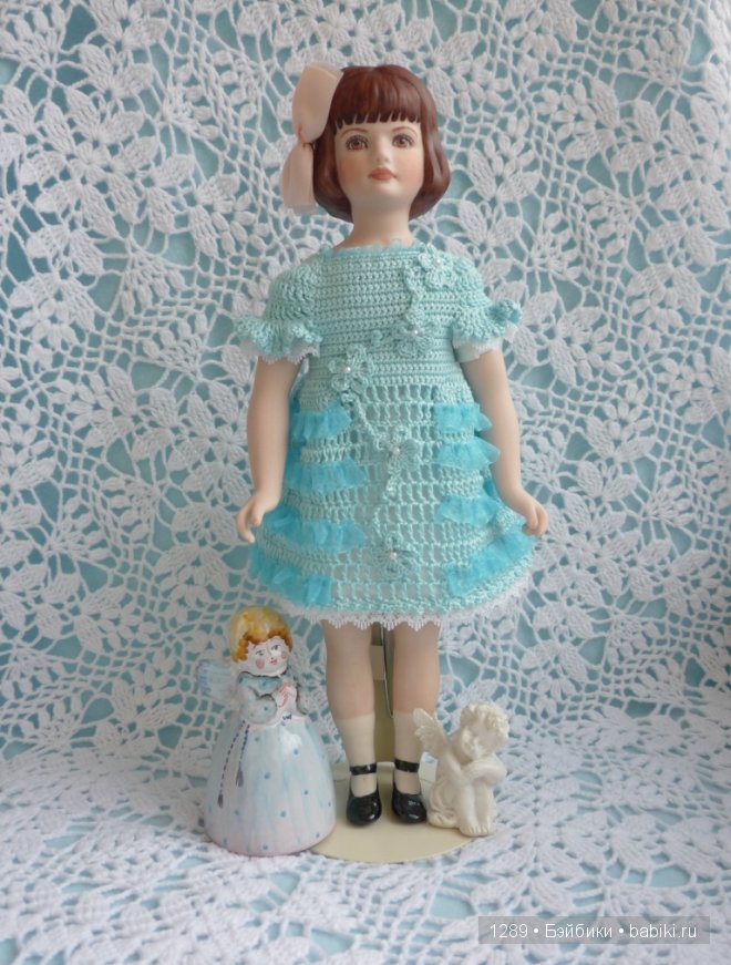 Платье для Полли. Фарфоровая кукла Polly от Fawn Zeller