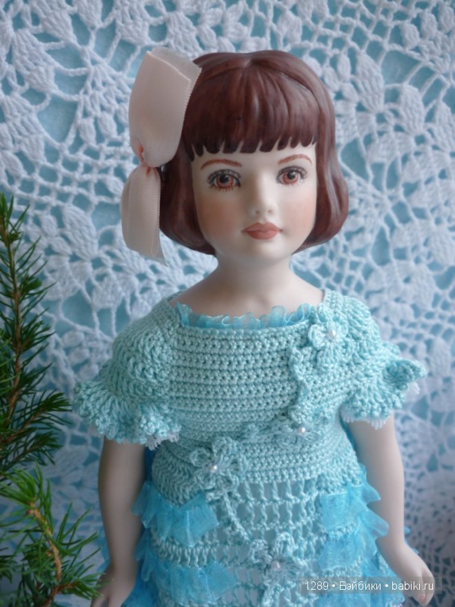 Платье для Полли. Фарфоровая кукла Polly от Fawn Zeller (фото 9)