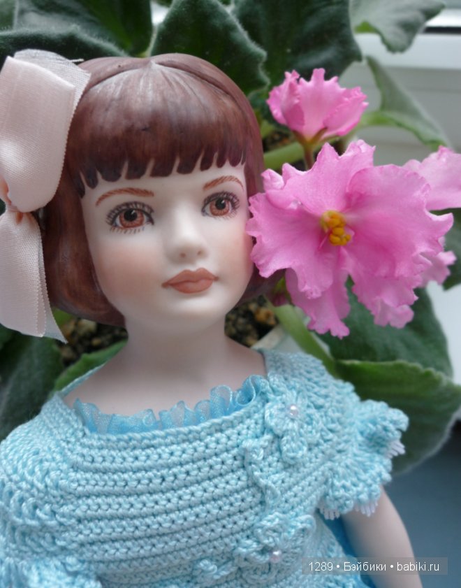 Платье для Полли. Фарфоровая кукла Polly от Fawn Zeller