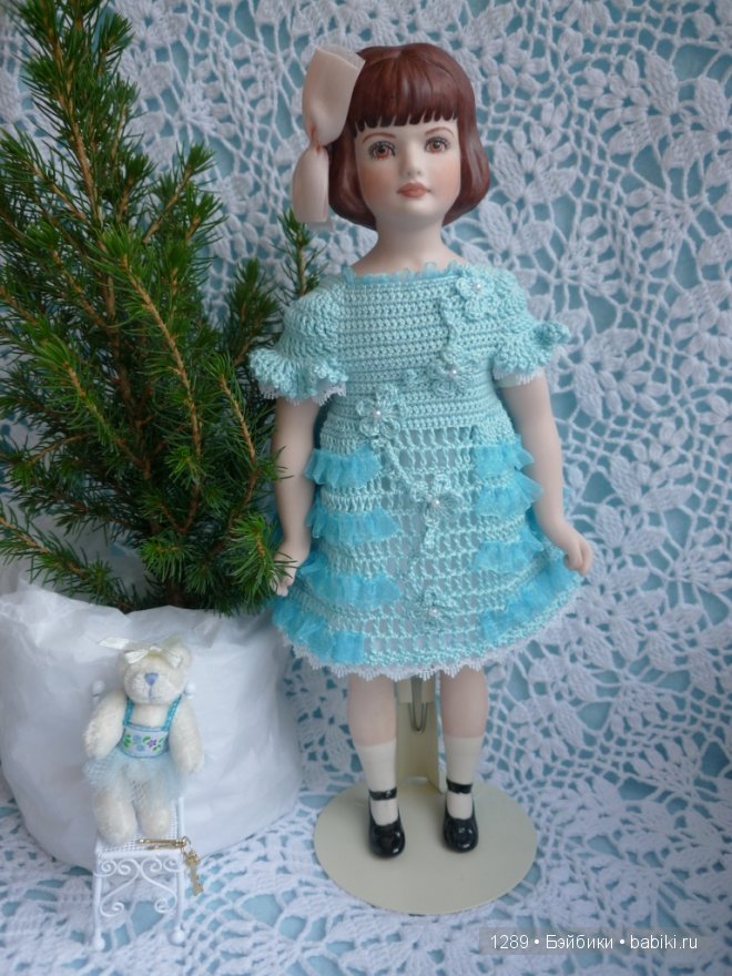 Платье для Полли. Фарфоровая кукла Polly от Fawn Zeller (фото 10)