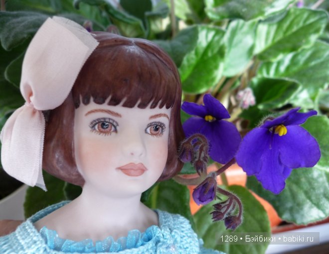 Платье для Полли. Фарфоровая кукла Polly от Fawn Zeller