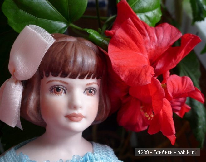 Платье для Полли. Фарфоровая кукла Polly от Fawn Zeller