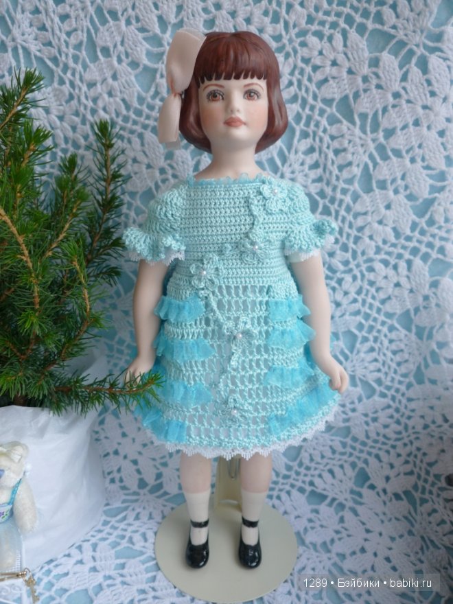 Платье для Полли. Фарфоровая кукла Polly от Fawn Zeller (фото 8)