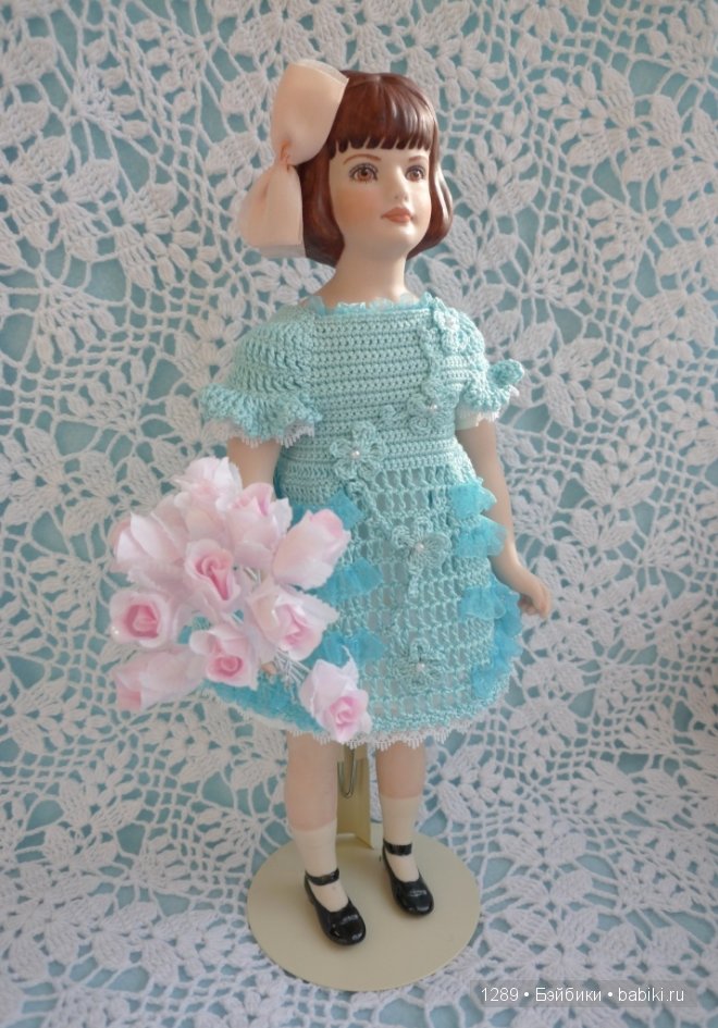 Платье для Полли. Фарфоровая кукла Polly от Fawn Zeller