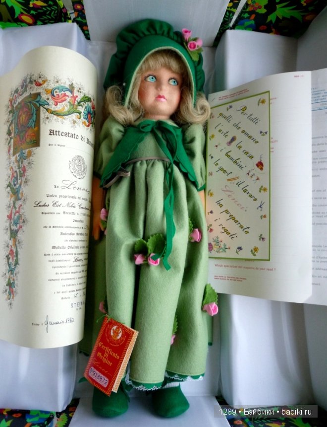 Куклы Lenci - Каталог 1977-1984 гг. Кукла Stefania