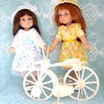 Велосипедная прогулка с паолочками. (Куклы Paola Reina 32 см)