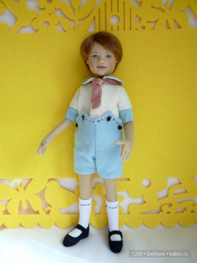 Мальчик Azure и его бумажный кораблик. Кукла Maggie Iacono (2011 г.)