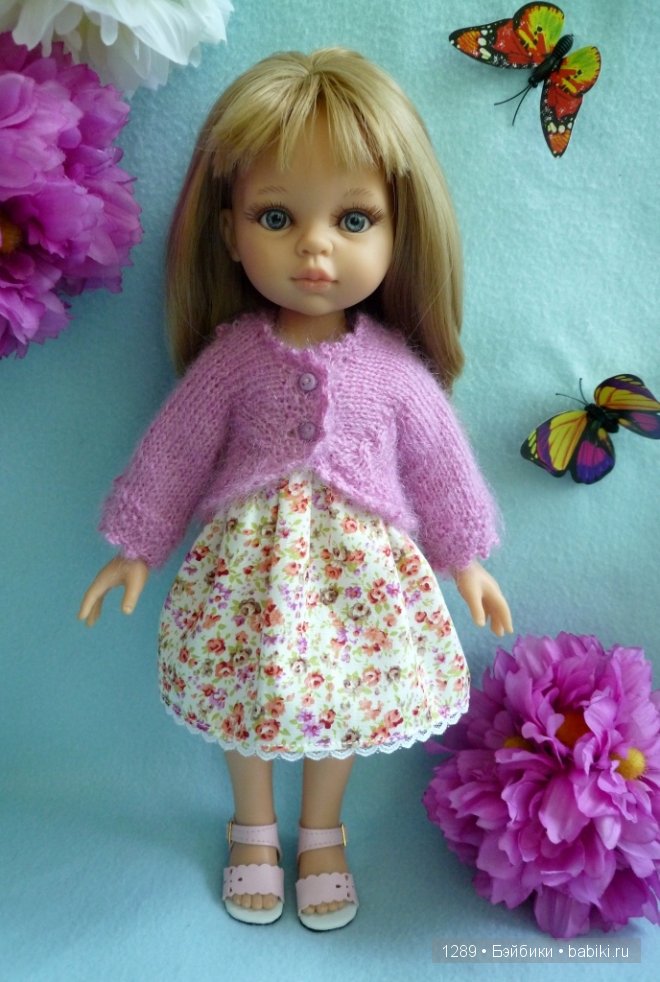 История одной кофточки для куклы. Бесшовное вязание: маленький мастер-класс