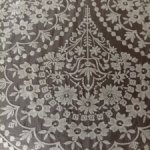 кружево хлопок по шелковой сетке