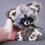 Рождественские еноты Пьер и Густав. Игрушки ручной работы