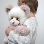 Мишка тедди Эбби. Авторские игрушки Татьяны Матляк