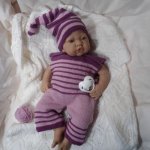 Примерялочки или новые вязалочки для куколки Antonio Juan