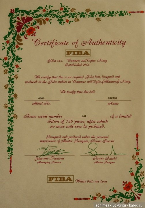 Уникальные куклы Bruno Sacchi итальянской фирмы FIBA Collection | Бэйбики Уникальные куклы Bruno Sacchi итальянской фирмы FIBA Collection (фото 9)