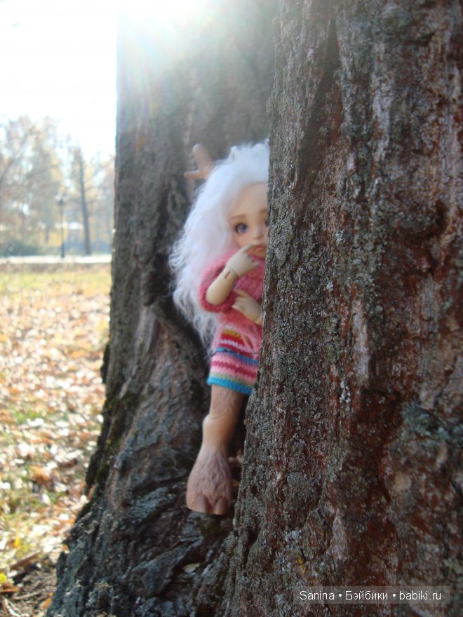 Погожий осенний денечек. Лялькина прогулка