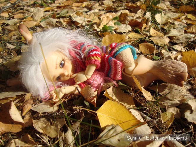 Погожий осенний денечек. Лялькина прогулка