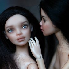 Шарнирная авторская кукла "Мика" (27см) от KKeRRin-Dolls, 2 часть