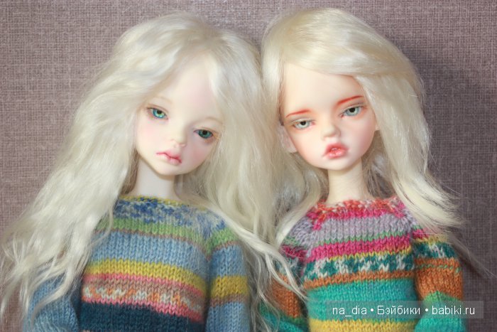 Две сестры Лола и Лайя | Бэйбики Две сестры Лола и Лайя — Куклы DIM (Doll in Mind): корейские BJD (БЖД)