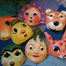 Карнавальные новогодние маски СССР / Винтажные куклы и игрушки детства ...