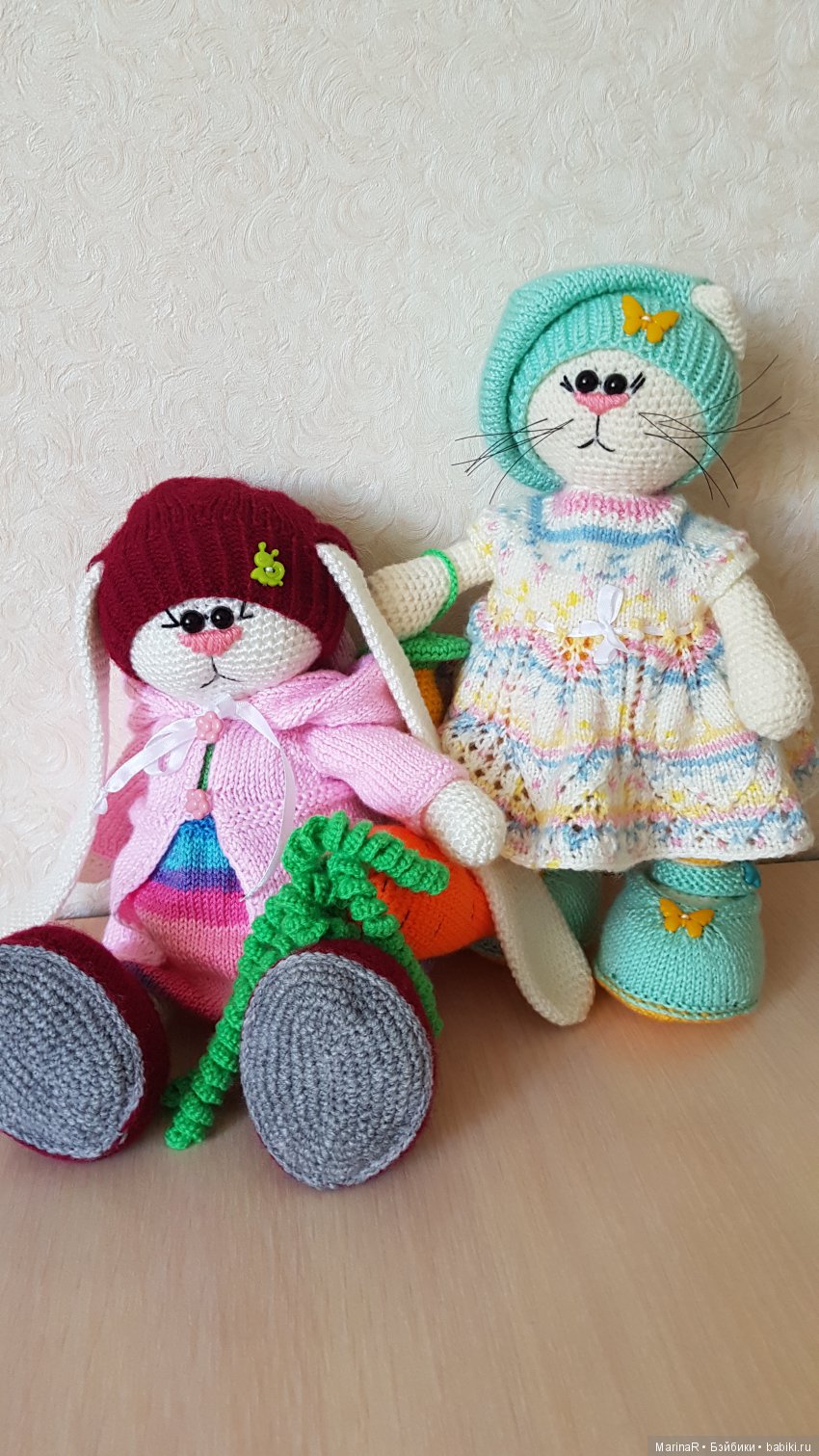 Тильды Котя и Зая — Вязаные игрушки и амигуруми: крючком