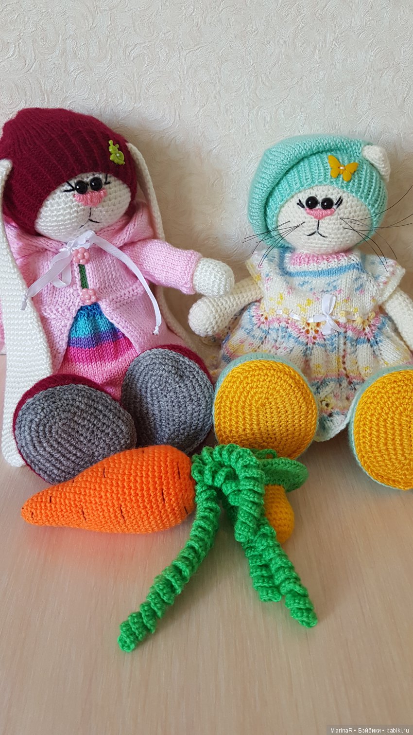 Тильды Котя и Зая — Вязаные игрушки и амигуруми: крючком