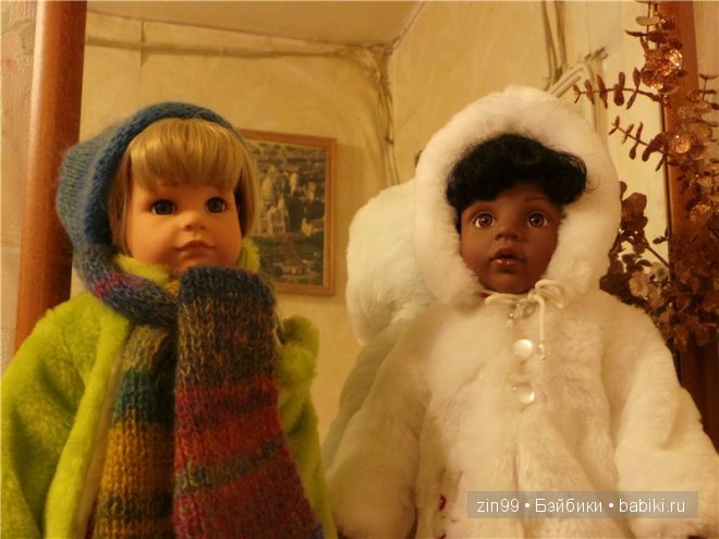 Зимняя прогулка у пруда с Ханной куклой Готц или новая шубка