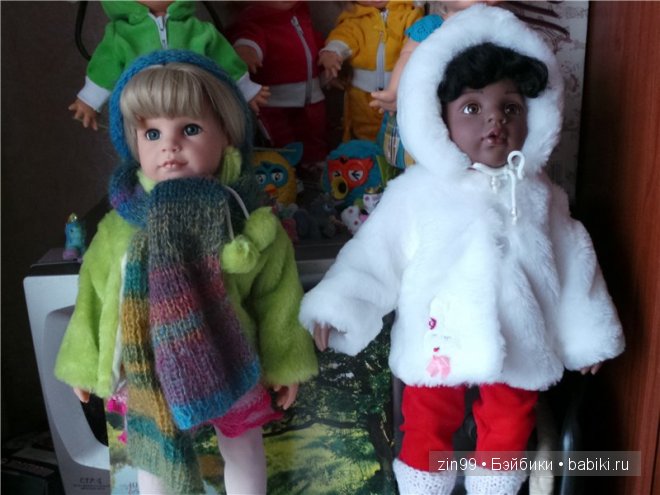 Зимняя прогулка у пруда с Ханной куклой Готц или новая шубка (фото 3)