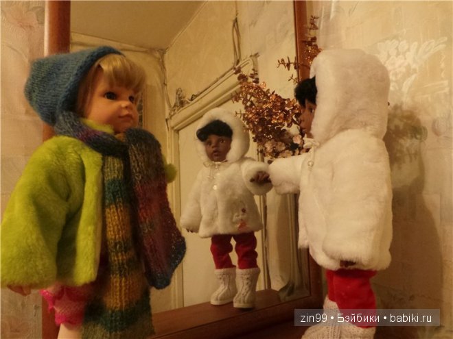 Зимняя прогулка у пруда с Ханной куклой Готц или новая шубка (фото 2)