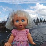 Удивленная Сьюзи, от Galoob Baby Face удивилась еще больше, когда побывала на ВДНХа!