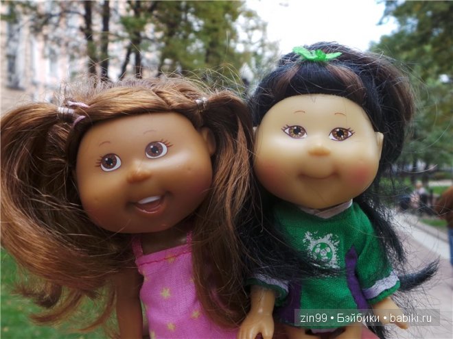 По бульварам и улицам Москвы с куклами Cabbage Patch Kids dolls