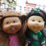 По бульварам и улицам Москвы с куклами Cabbage Patch Kids dolls!