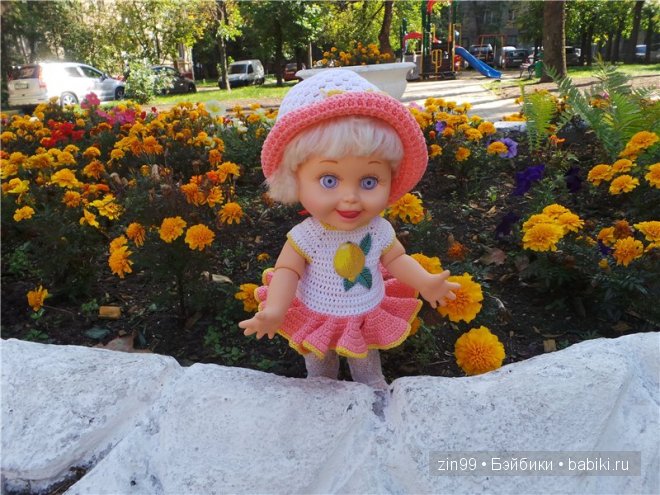 Воскресная прогулка в теплый сентябрьский день! С куклой Galoob Baby Facе doll